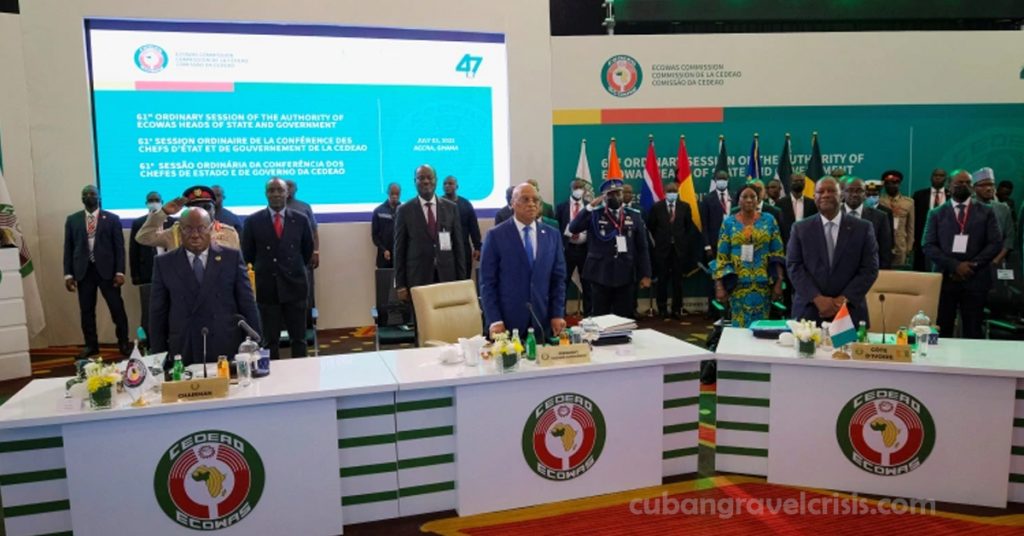 West African leaders ยกเลิกการคว่ำบาตรต่อมาลี ผู้นำของประชาคมเศรษฐกิจของรัฐแอฟริกาตะวันตก (ECOWAS) ได้ยกเลิกมาตรการคว่ำบาตร