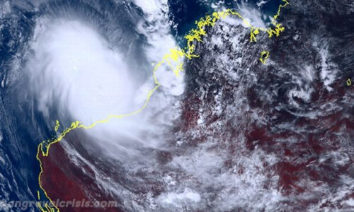 พายุไซโคลนที่ทรงพลังที่สุด เคลื่อนตัวขึ้นฝั่งในออสเตรเลีย